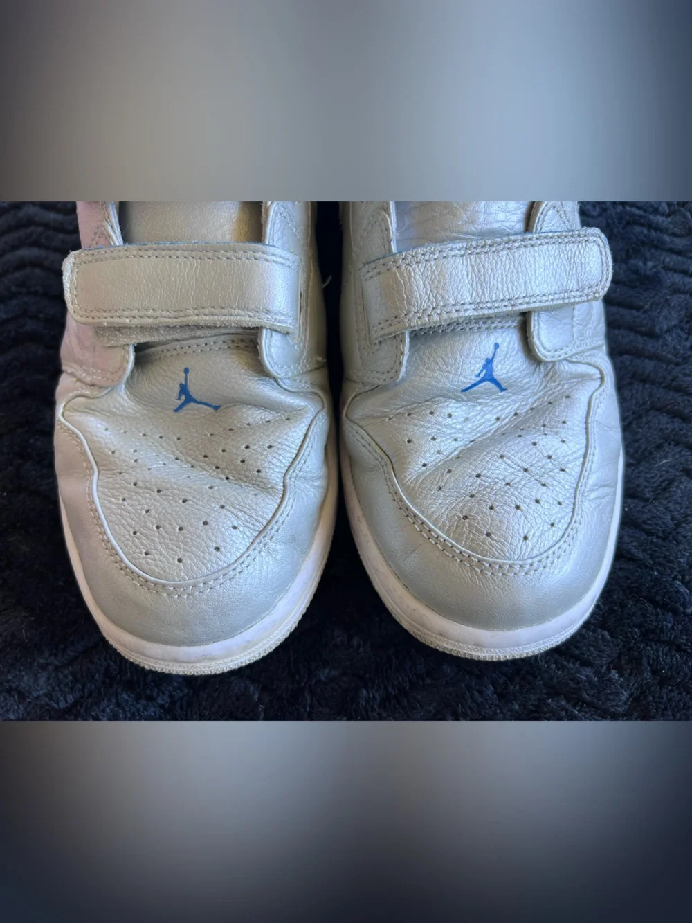 Air Jordan 1 Velcro Premr Low 'Sapphire' 344521-041 men’s Size 9